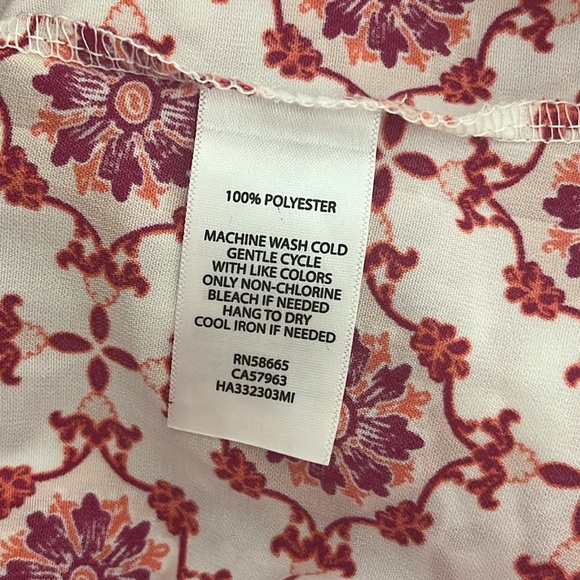 Halogen - Top - red purple patterned - S - Picture 5 of 6